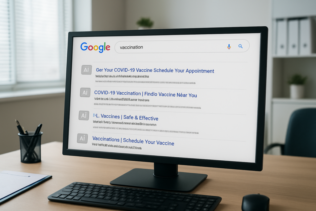Google rotula anúncios com IA no local pack e Google Discover