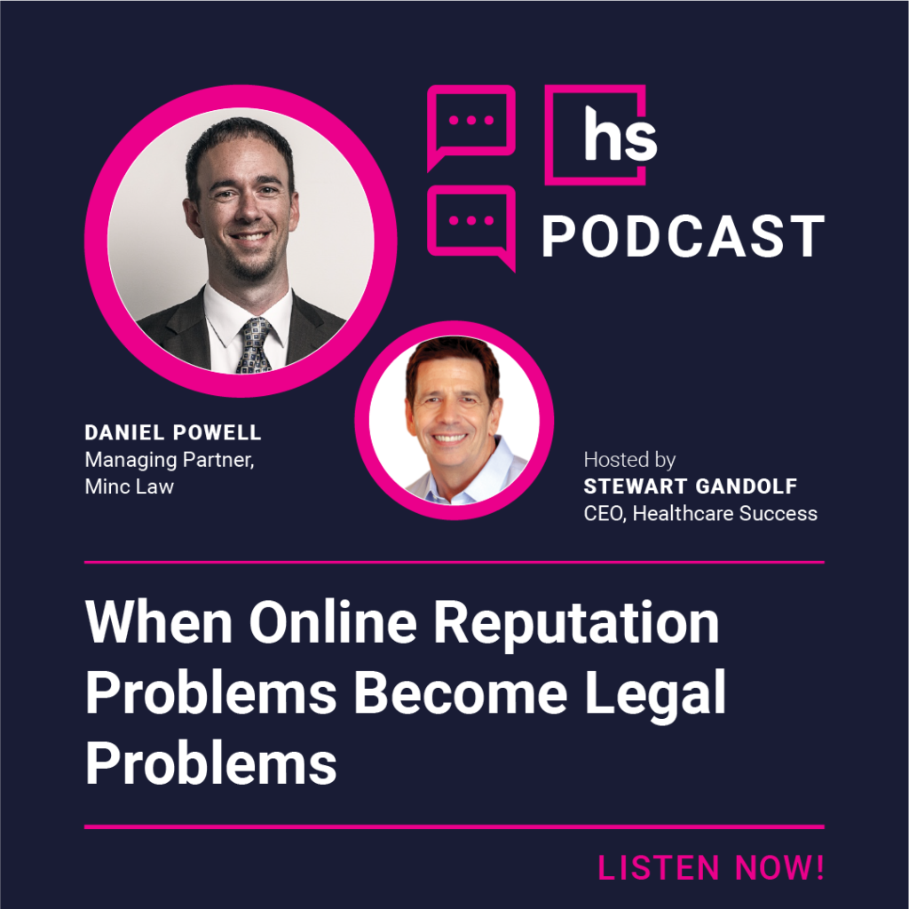 Quando problemas de reputação online em saúde exigem ação legal